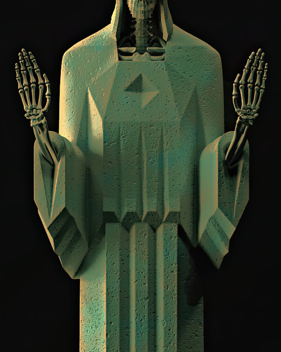 Cristo del Oterror en bronce, vista de espaldas