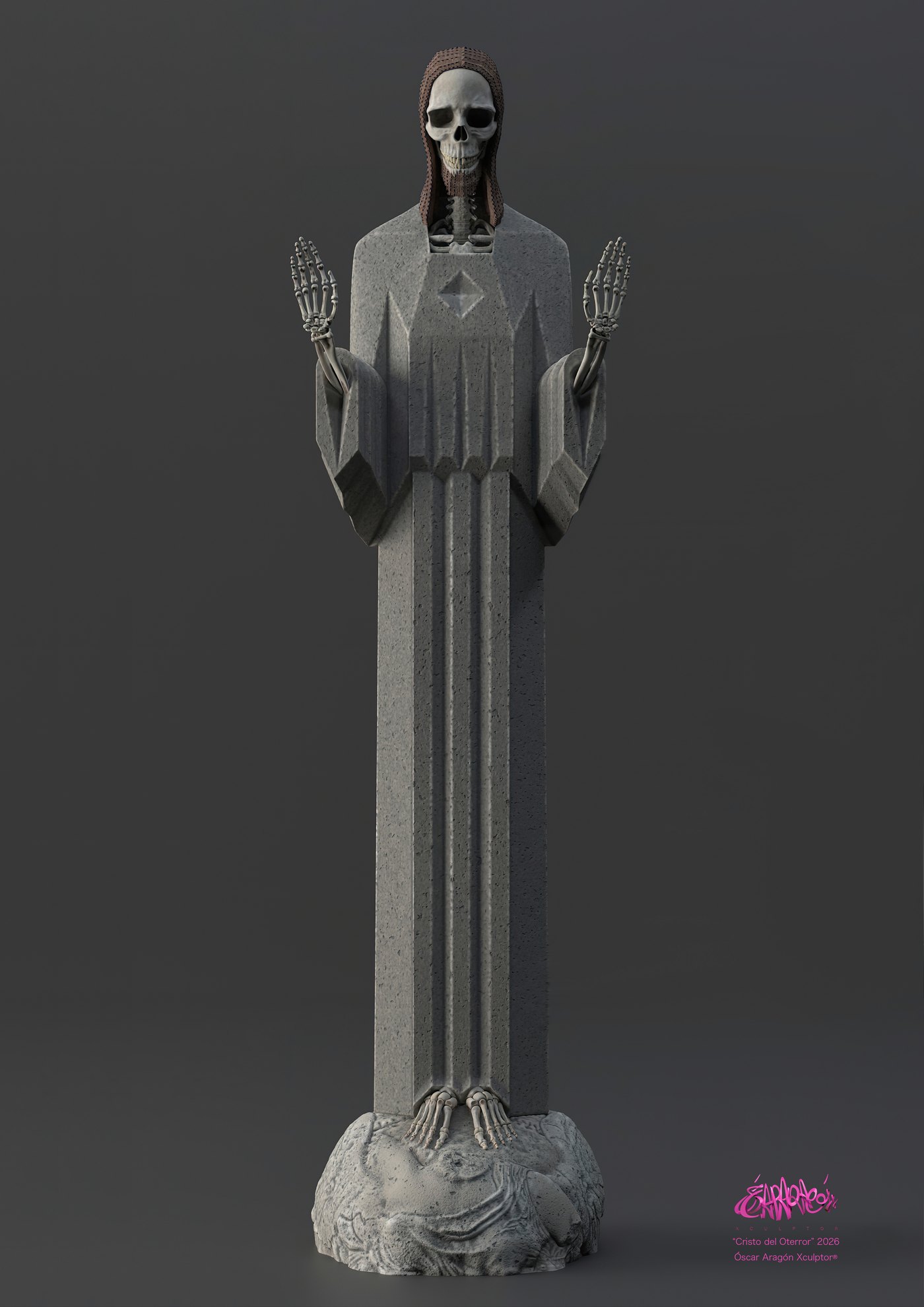 Lámina del Cristo del Oterror, Xcultura de Óscar Aragón